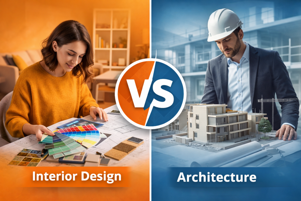 interior design vs architecture