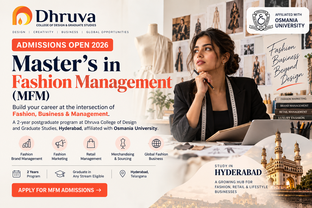masters in fashion management at dhruva college hyderabad 2
